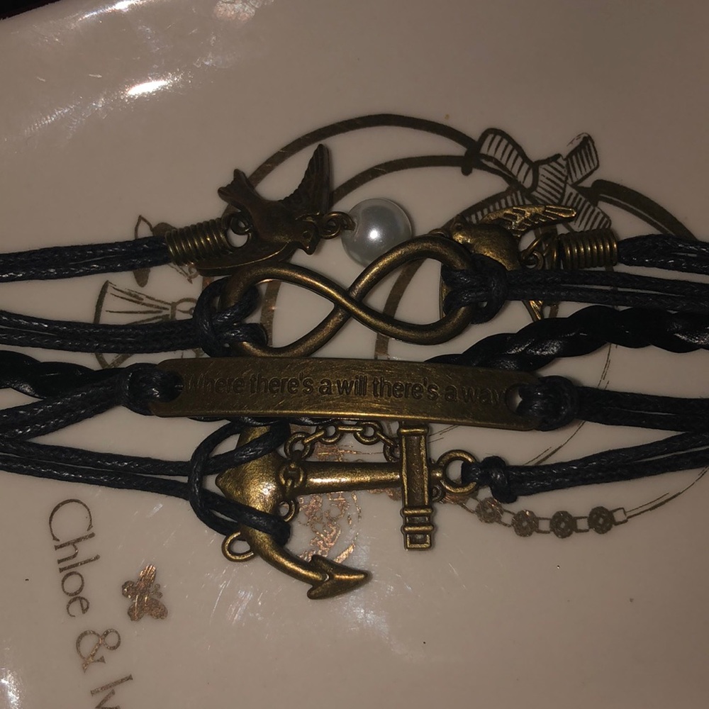 Black leather Bracelet